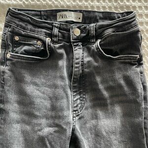 Zara Slim Full Length Black Jeans